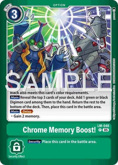Chrome Memory Boost LM-048 P Limited Card Pack -Billion Bullet- Digimon card