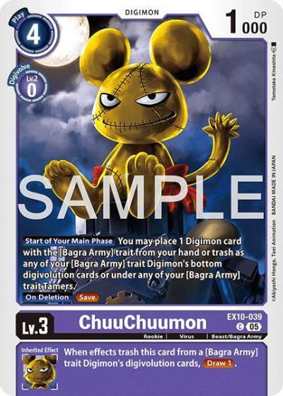 ChuuChuumon EX10-039 C Sinister Order Digimon card