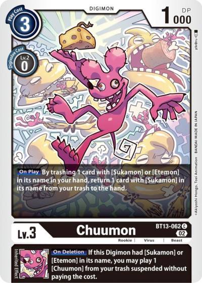 Chuumon BT13-062 C Versus Royal Knights Digimon card
