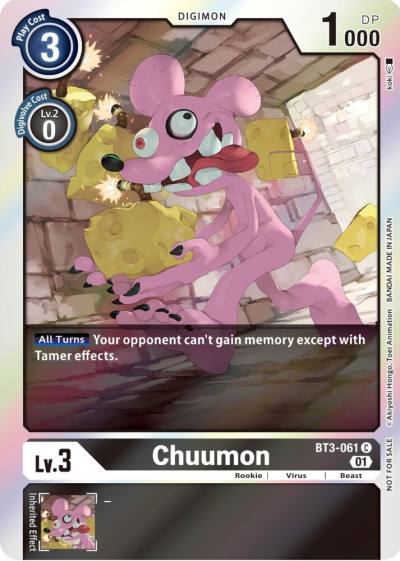 Chuumon Official Tournament Pack Vol 7 BT3-061 C Release Special Booster 1.0 Digimon card