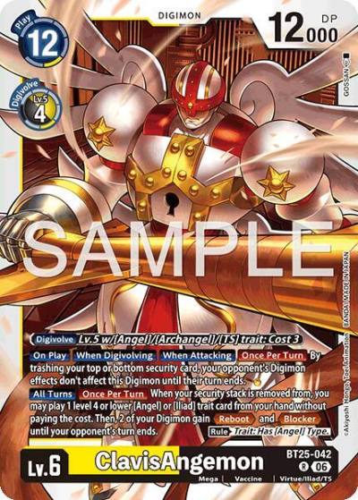 ClavisAngemon BT25-042 R Dual Revolution Digimon card