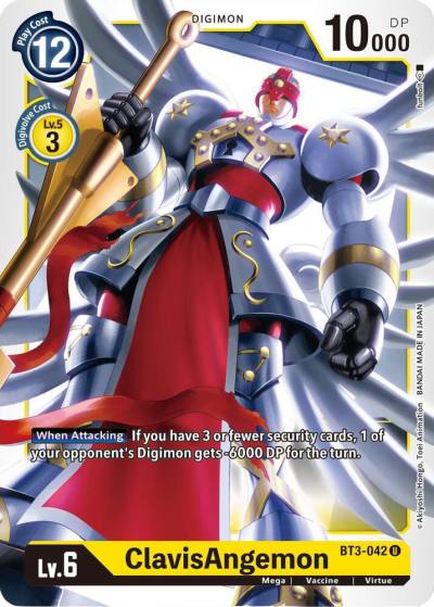ClavisAngemon BT3-042 U Release Special Booster 1.5 Digimon card