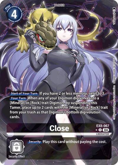Close Alternate Art EX8-067 R Chain of Liberation Digimon card