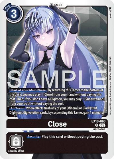 Close EX10-063 U Sinister Order Digimon card
