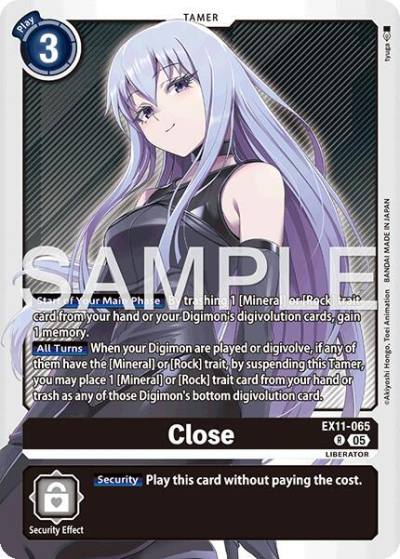 Close EX11-065 R Dawn of Liberator Digimon card