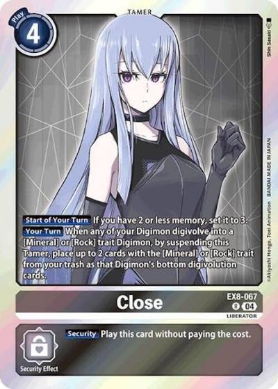Close EX8-067 R Chain of Liberation Digimon card