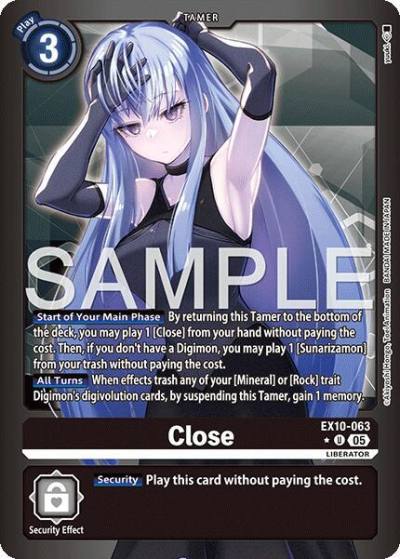 Close Limited Foil EX10-063 U Sinister Order Digimon card