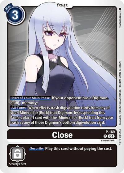 Close Store Tournament 2025 Vol1 Participation Pack P-169 P Digimon Promotion Cards Digimon card