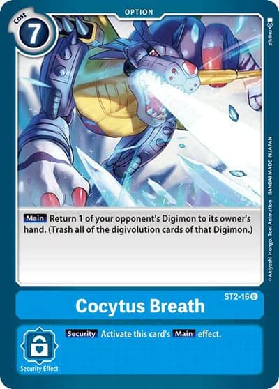 Cocytus Breath ST2-16 U Starter Deck 02: Cocytus Blue Digimon card