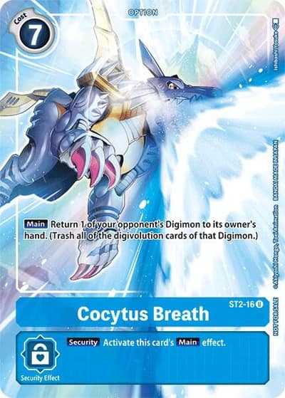 Cocytus Breath - ST2-16 (Tamer's Evolution Box) ST2-16 U Starter Deck 02: Cocytus Blue Digimon card