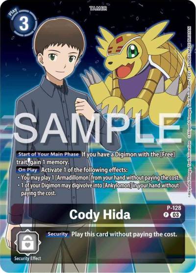 Cody Hida Digimon Adventure 02 The Beginning Set P-128 P Digimon Promotion Cards Digimon card
