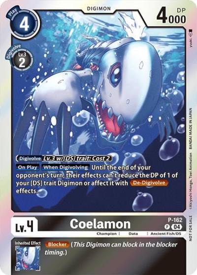 Coelamon Chain of Liberation Upgrade Pack P-162 P Digimon Promotion Cards Digimon card