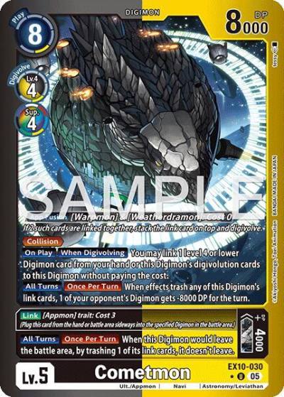 Cometmon Limited Foil EX10-030 U Sinister Order Digimon card