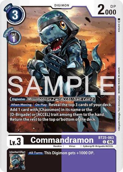 Commandramon BT25-063 C Dual Revolution Digimon card