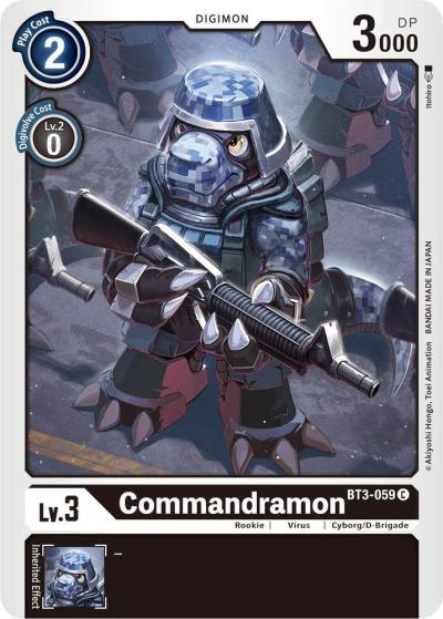 Commandramon BT3-059 C Release Special Booster 1.5 Digimon card
