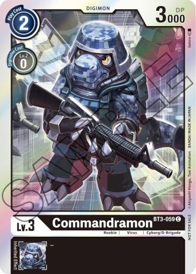 Commandramon Event Pack 1 BT3-059 C Release Special Booster 1.0 Digimon card