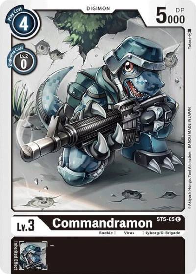 Commandramon ST5-05 C Starter Deck 05: Machine Black Digimon card