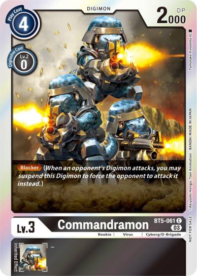 Commandramon Winner Pack Blast Ace BT5-061 C Battle of Omni Digimon card