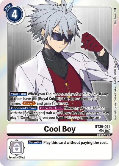 Cool Boy BT20-091 SR Release Special Booster 2.5 Digimon card