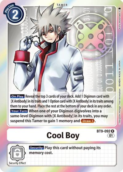 Cool Boy BT9-092 R X Record Digimon card