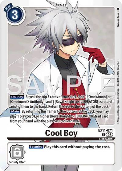 Cool Boy EX11-071 R Dawn of Liberator Digimon card