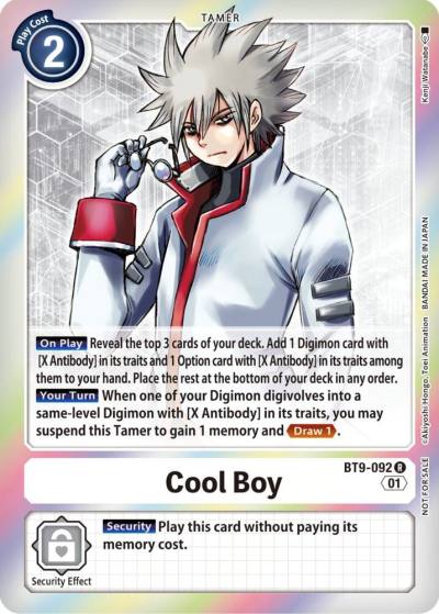 Cool Boy Event Pack 4 BT9-092 R X Record Digimon card