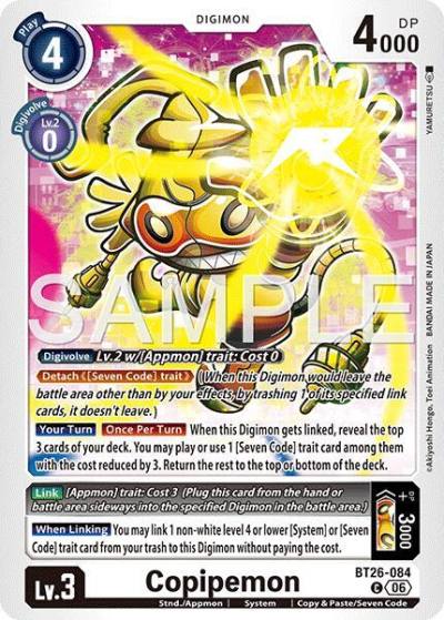 Copipemon BT26-084 C Timeless Bonds Digimon card