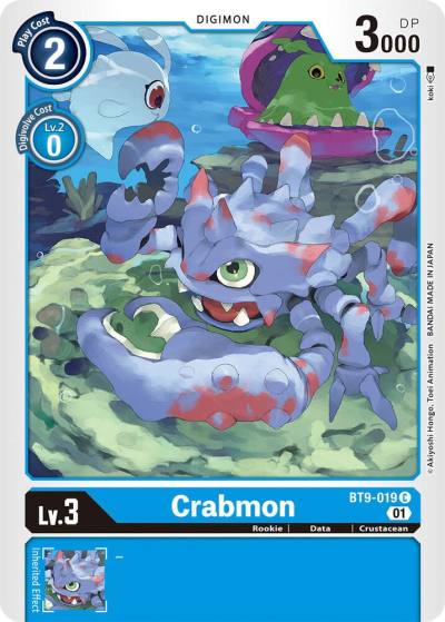 Crabmon BT9-019 C X Record Digimon card