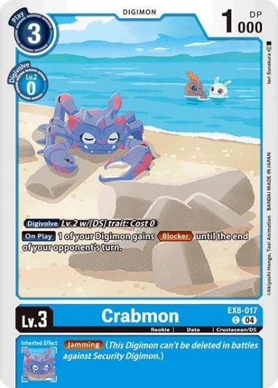 Crabmon EX8-017 C Chain of Liberation Digimon card