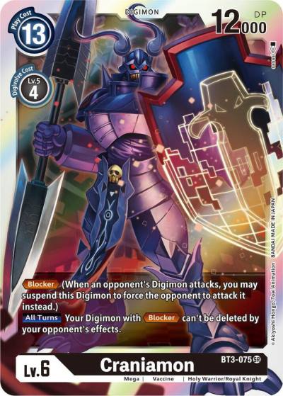 Craniamon BT3-075 SR Release Special Booster 1.5 Digimon card