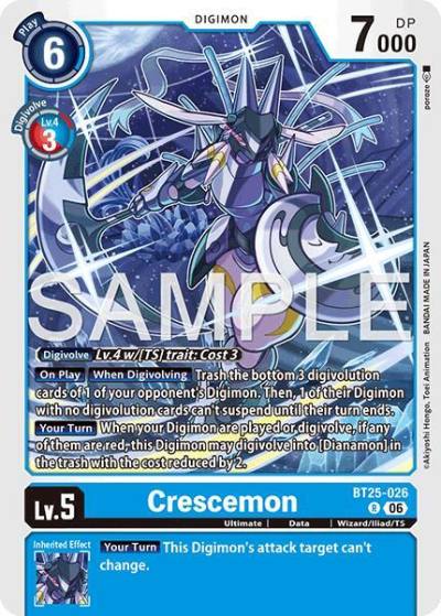 Crescemon BT25-026 R Dual Revolution Digimon card