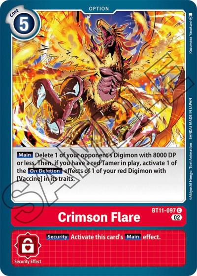 Crimson Flare BT11-097 C Dimensional Phase Digimon card
