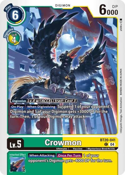 Crowmon BT20-041 C Release Special Booster 2.5 Digimon card