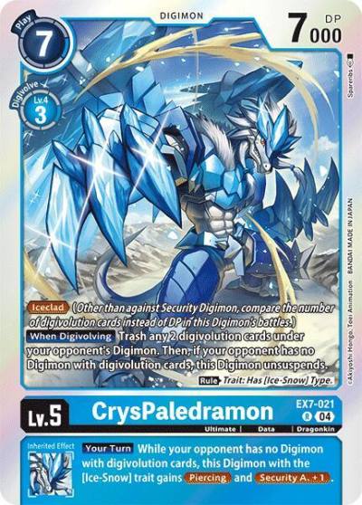 CrysPaledramon EX7-021 R Digimon LIBERATOR Digimon card