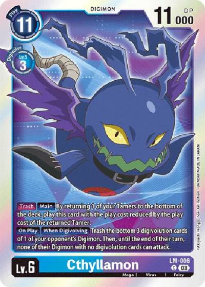 Cthyllamon English Exclusive LM-006 C Exceed Apocalypse Digimon card