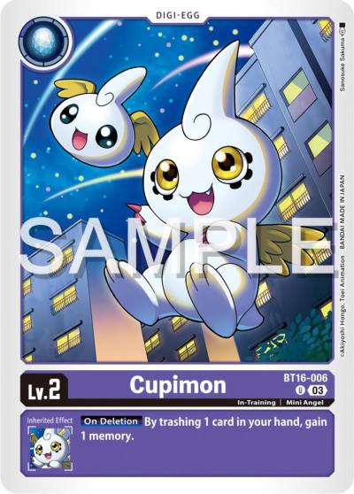 Cupimon BT16-006 U Beginning Observer Digimon card