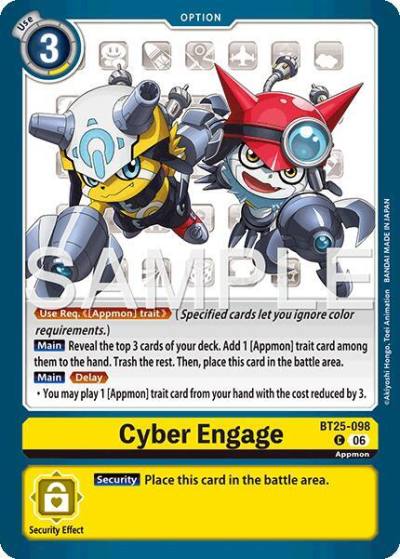 Cyber Engage BT25-098 C Dual Revolution Digimon card
