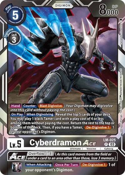 Cyberdramon ACE LM-025 P Special Limited Set Digimon card