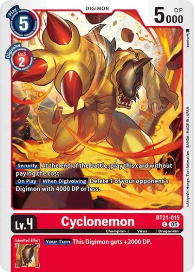 Cyclonemon BT21-015 C World Convergence Digimon card
