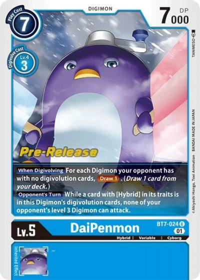 DaiPenmon BT7-024 U Next Adventure Pre-Release Cards Digimon card