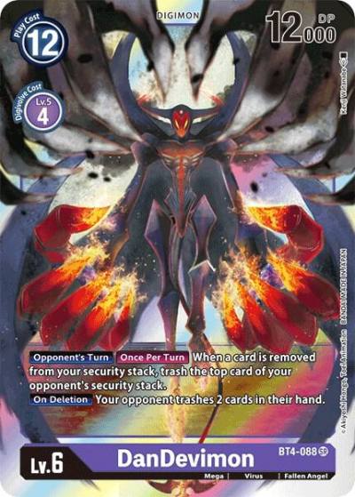 DanDevimon BT4-088 SR Great Legend Digimon card