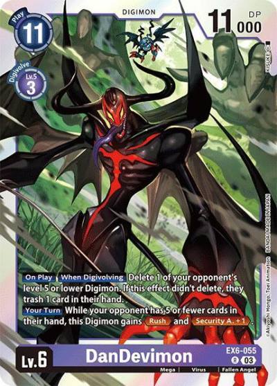 DanDevimon EX6-055 R Infernal Ascension Digimon card