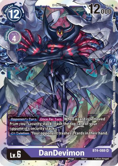 DanDevimon Event Pack 1 BT4-088 SR Great Legend Digimon card