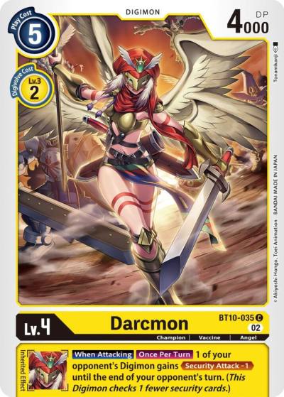 Darcmon BT10-035 C Xros Encounter Digimon card
