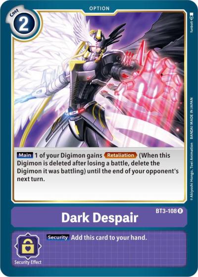 Dark Despair BT3-108 R Release Special Booster 1.5 Digimon card