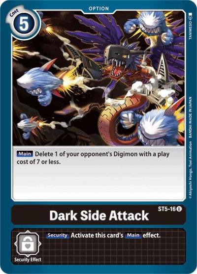 Dark Side Attack ST5-16 U Starter Deck 05: Machine Black Digimon card