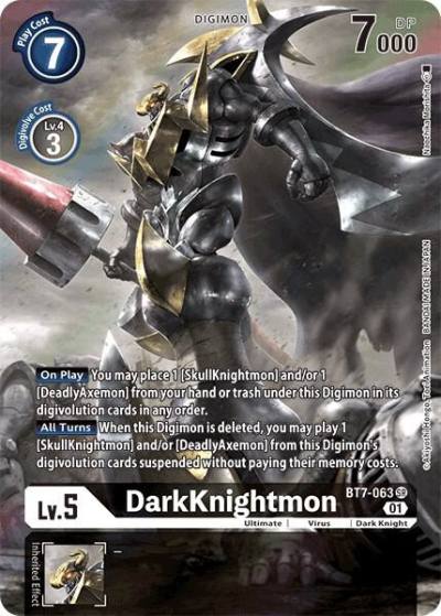 DarkKnightmon Alternate Art BT7-063 SR Next Adventure Digimon card