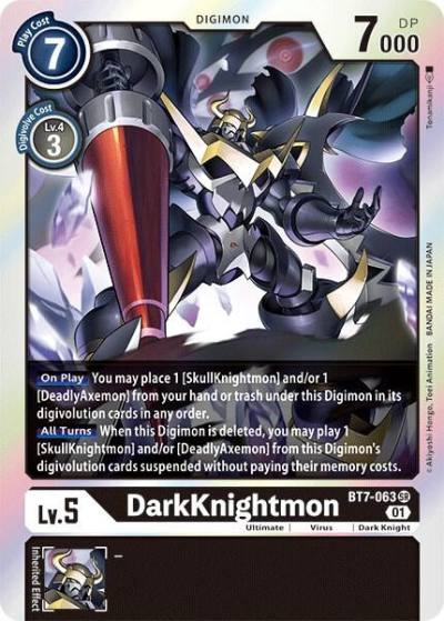 DarkKnightmon BT7-063 SR Next Adventure Digimon card