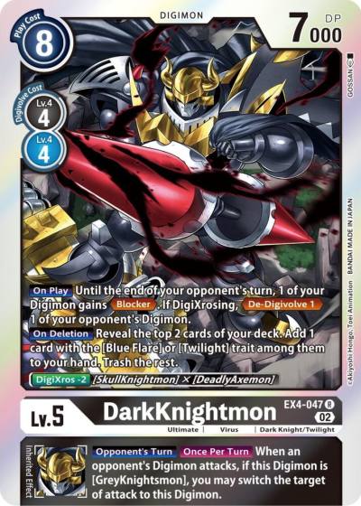 DarkKnightmon EX4-047 R Alternative Being Booster Digimon card