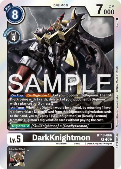DarkKnightmon Event Pack 6 BT10-066 R Xros Encounter Digimon card
